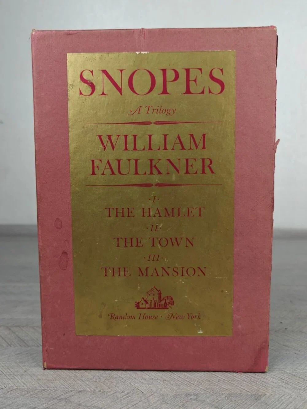 Snopes Trilogy William Faulkner Hardcover Set Third Edition 1964 Slipcase